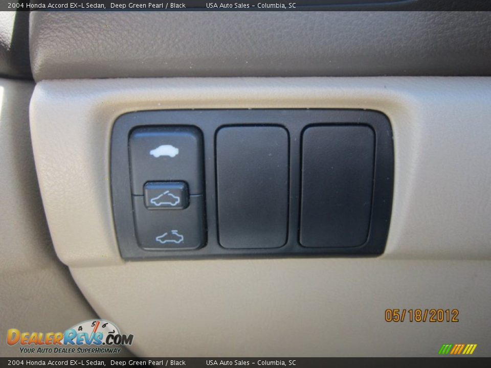 2004 Honda Accord EX-L Sedan Deep Green Pearl / Black Photo #24