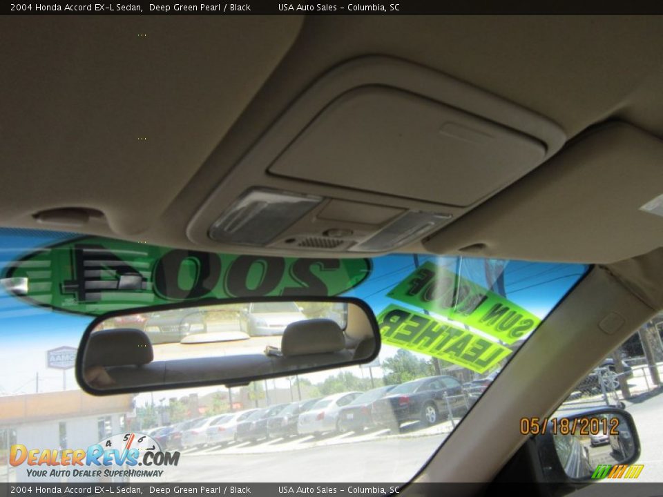 2004 Honda Accord EX-L Sedan Deep Green Pearl / Black Photo #25
