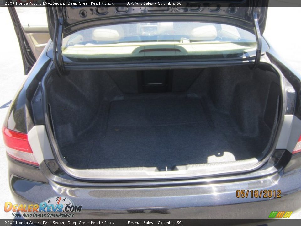 2004 Honda Accord EX-L Sedan Deep Green Pearl / Black Photo #28