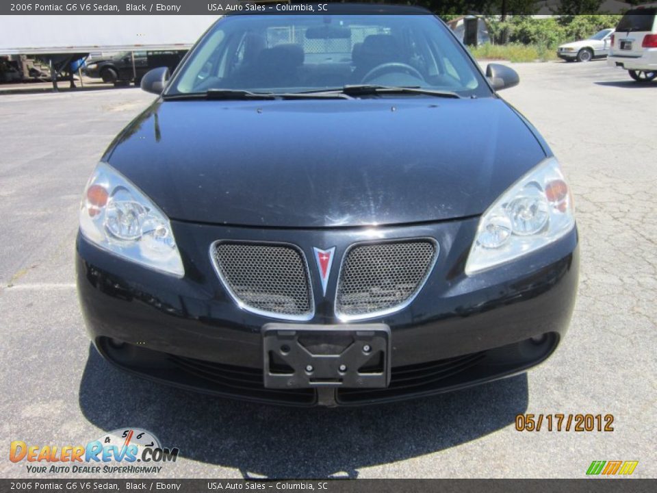 2006 Pontiac G6 V6 Sedan Black / Ebony Photo #1