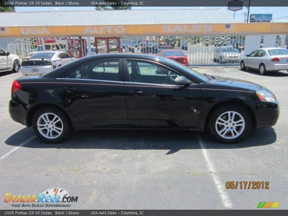 2006 Pontiac G6 V6 Sedan Black / Ebony Photo #2