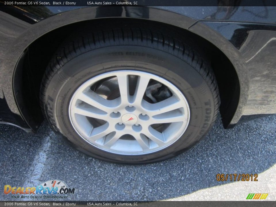 2006 Pontiac G6 V6 Sedan Black / Ebony Photo #3