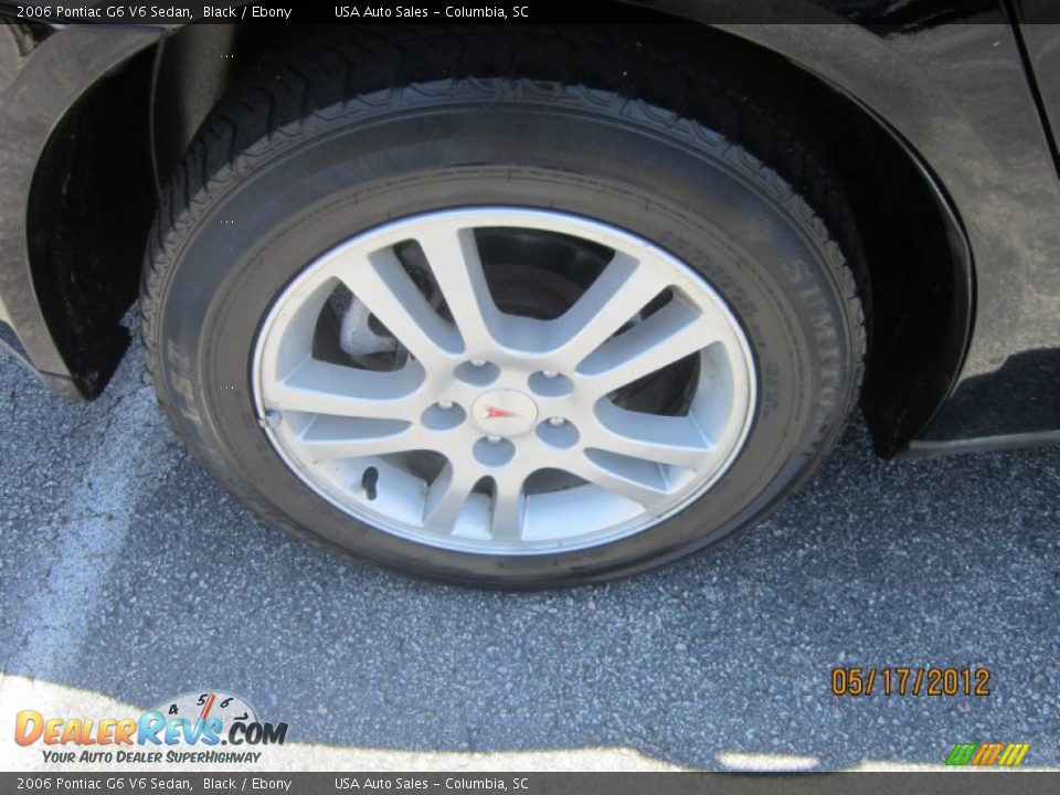 2006 Pontiac G6 V6 Sedan Black / Ebony Photo #4