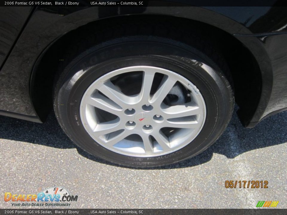 2006 Pontiac G6 V6 Sedan Black / Ebony Photo #6