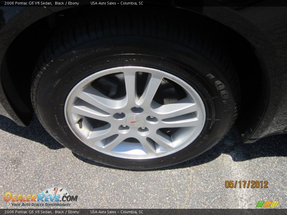 2006 Pontiac G6 V6 Sedan Black / Ebony Photo #7