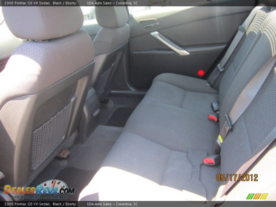 2006 Pontiac G6 V6 Sedan Black / Ebony Photo #11
