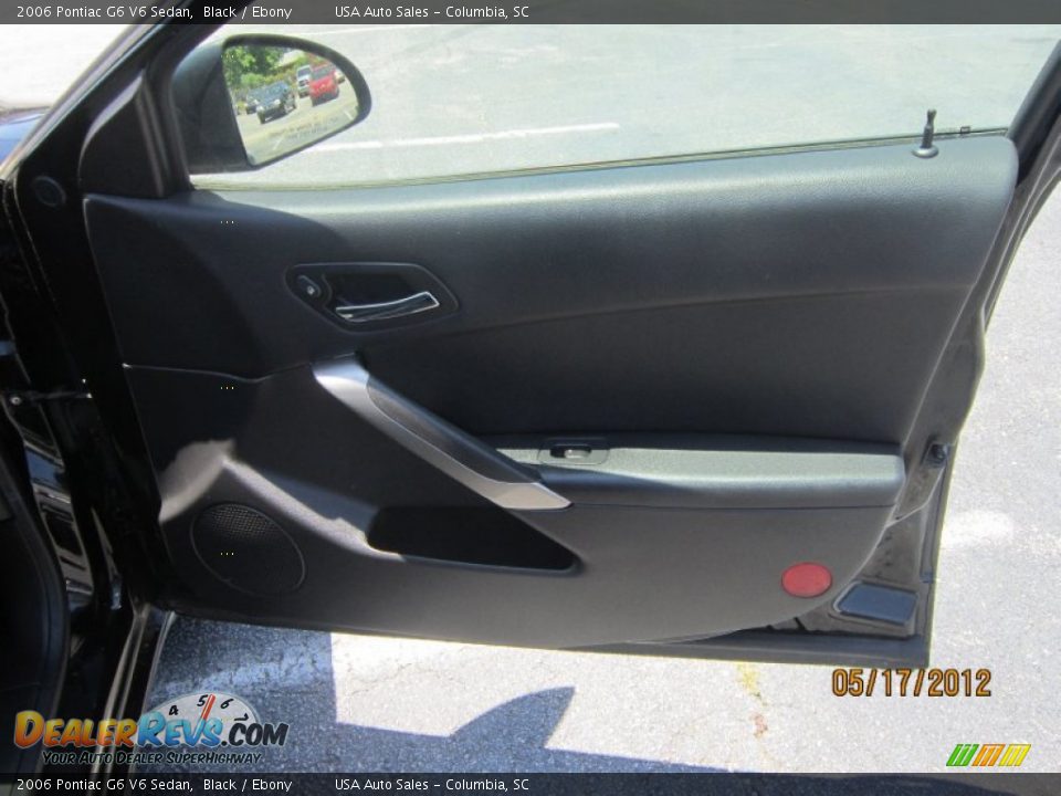2006 Pontiac G6 V6 Sedan Black / Ebony Photo #12