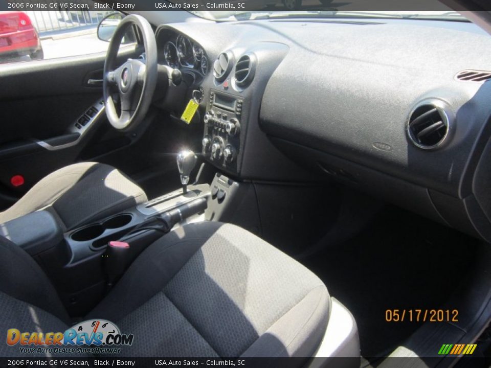 2006 Pontiac G6 V6 Sedan Black / Ebony Photo #13