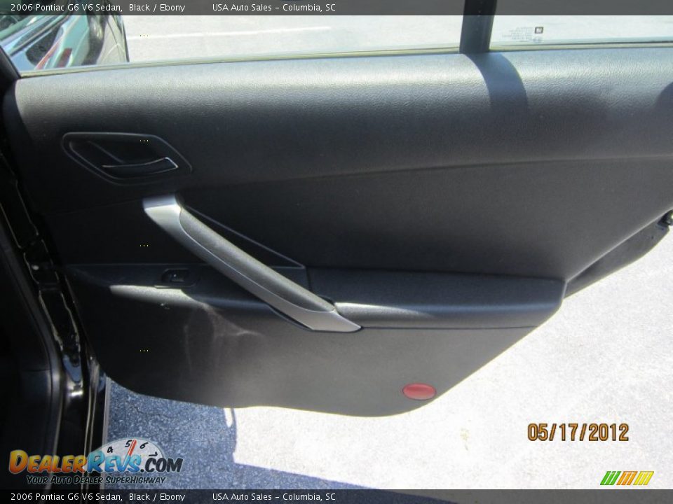 2006 Pontiac G6 V6 Sedan Black / Ebony Photo #14