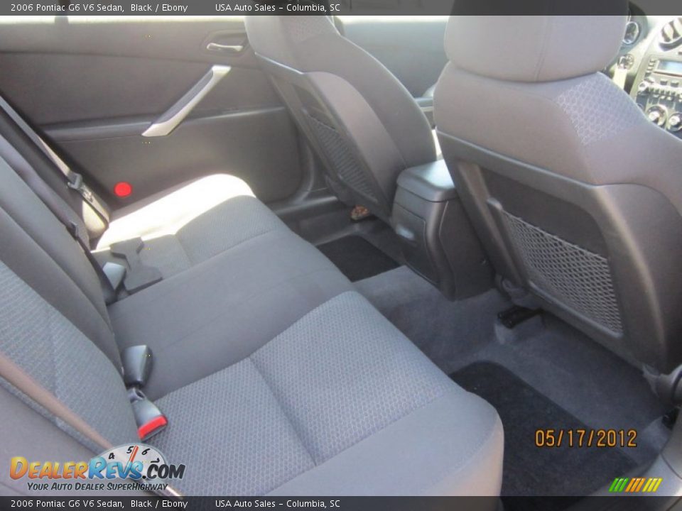 2006 Pontiac G6 V6 Sedan Black / Ebony Photo #15