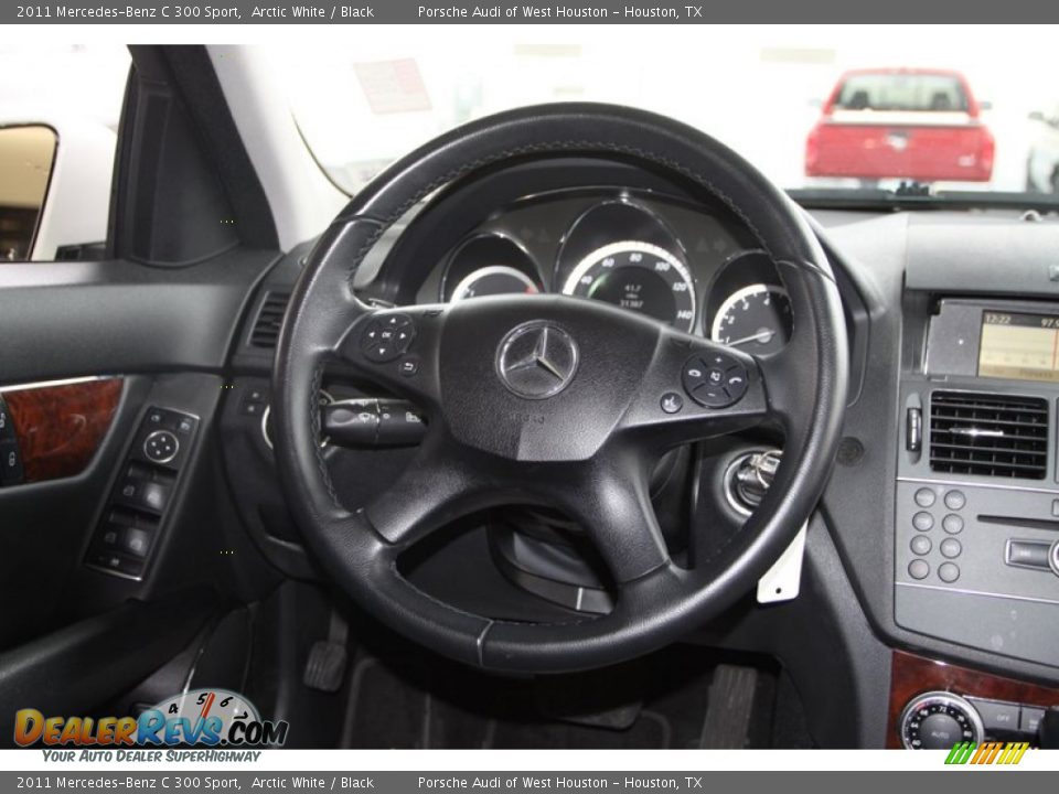 2011 Mercedes-Benz C 300 Sport Arctic White / Black Photo #25