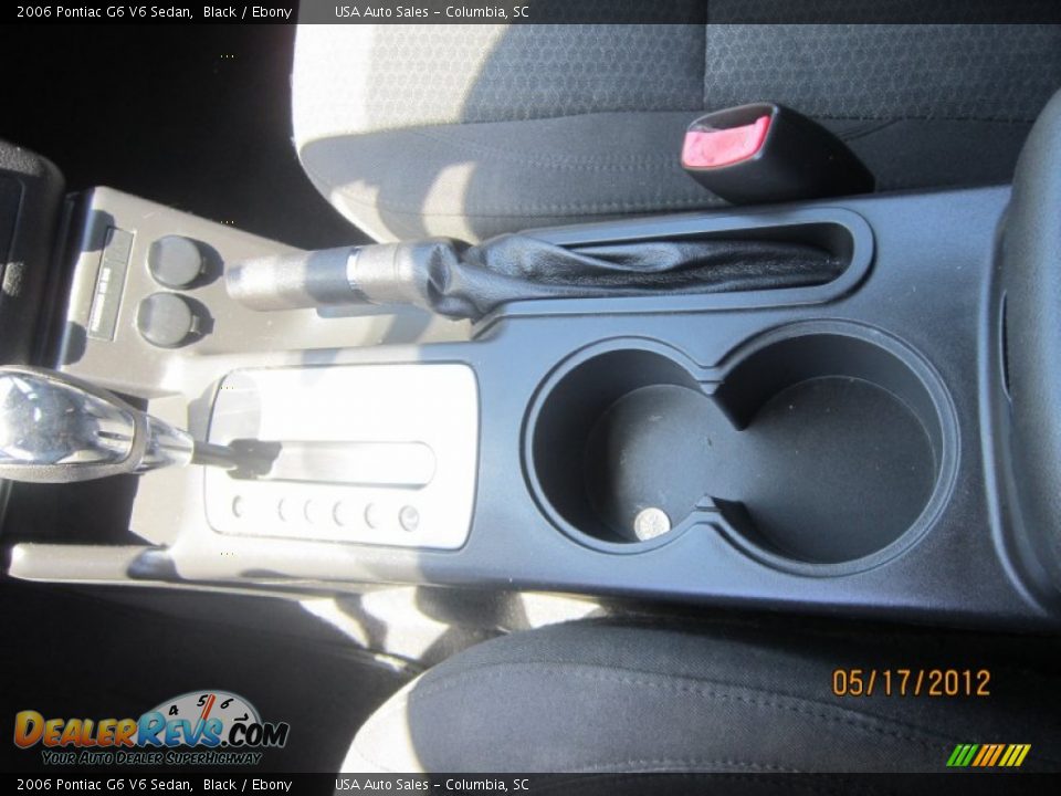2006 Pontiac G6 V6 Sedan Black / Ebony Photo #17