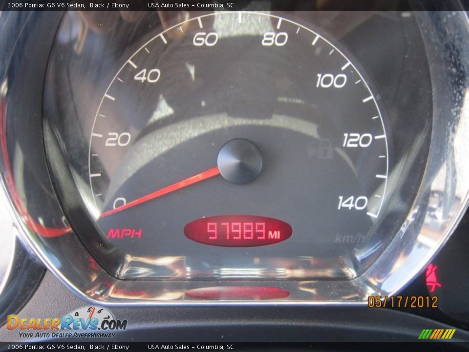 2006 Pontiac G6 V6 Sedan Black / Ebony Photo #18