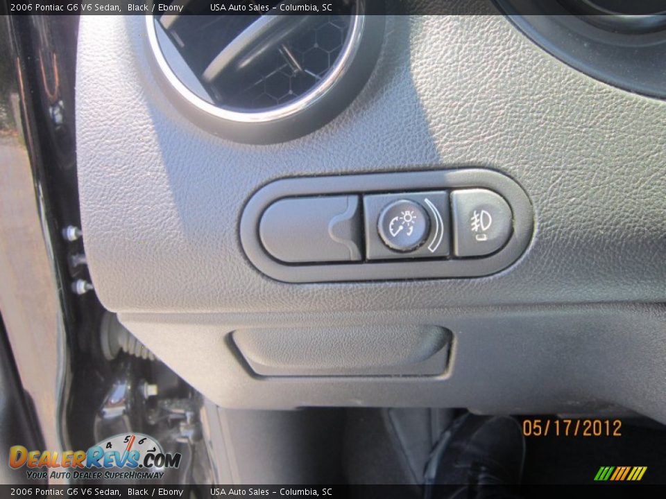 2006 Pontiac G6 V6 Sedan Black / Ebony Photo #20