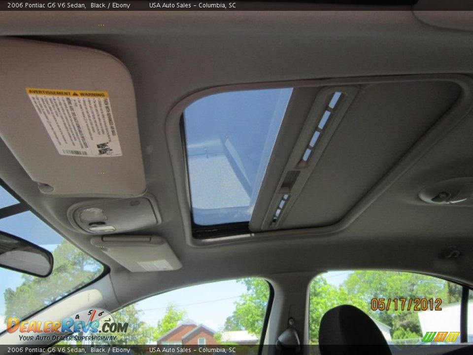 2006 Pontiac G6 V6 Sedan Black / Ebony Photo #22