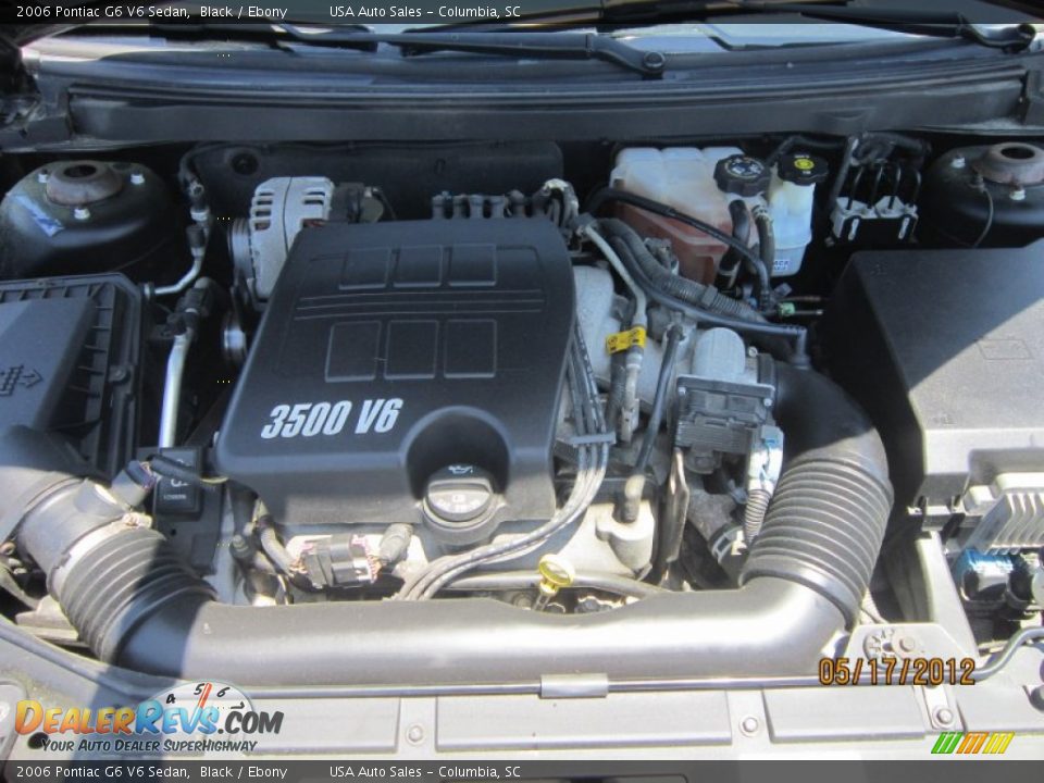 2006 Pontiac G6 V6 Sedan Black / Ebony Photo #23