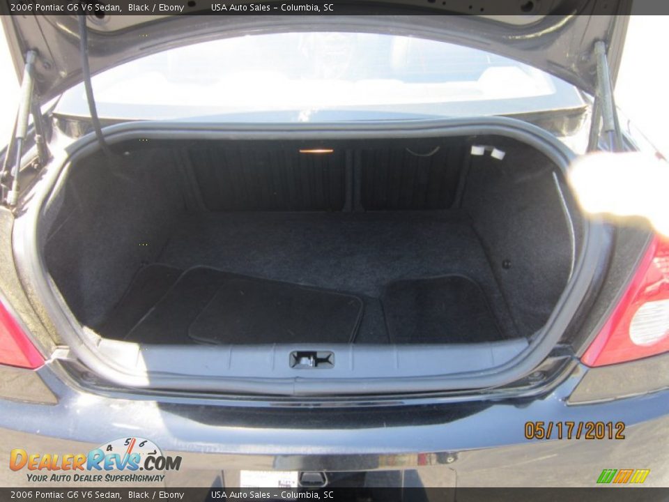 2006 Pontiac G6 V6 Sedan Black / Ebony Photo #24