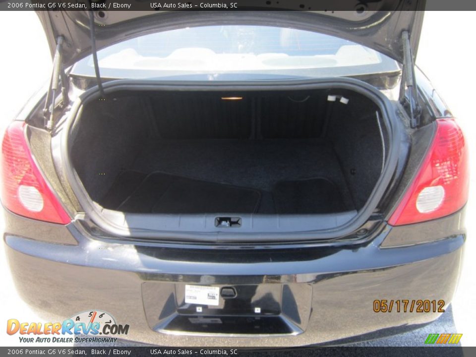 2006 Pontiac G6 V6 Sedan Black / Ebony Photo #25