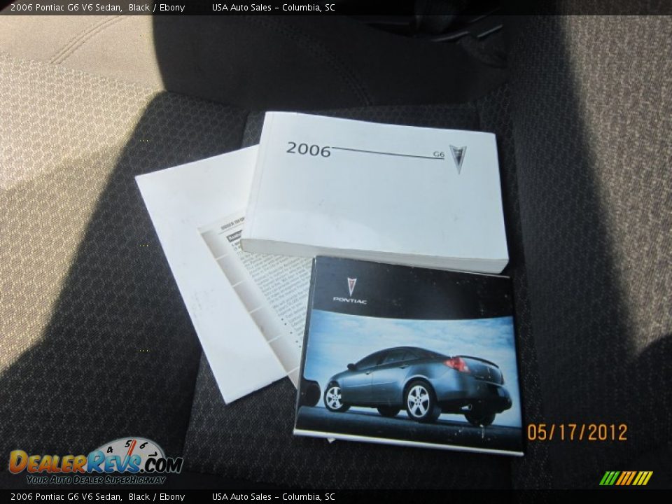2006 Pontiac G6 V6 Sedan Black / Ebony Photo #26