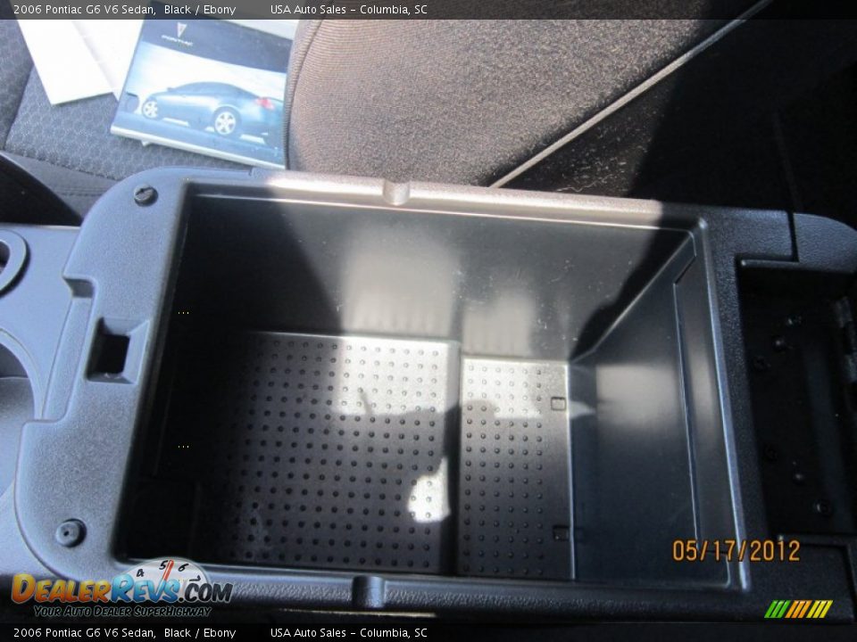 2006 Pontiac G6 V6 Sedan Black / Ebony Photo #27