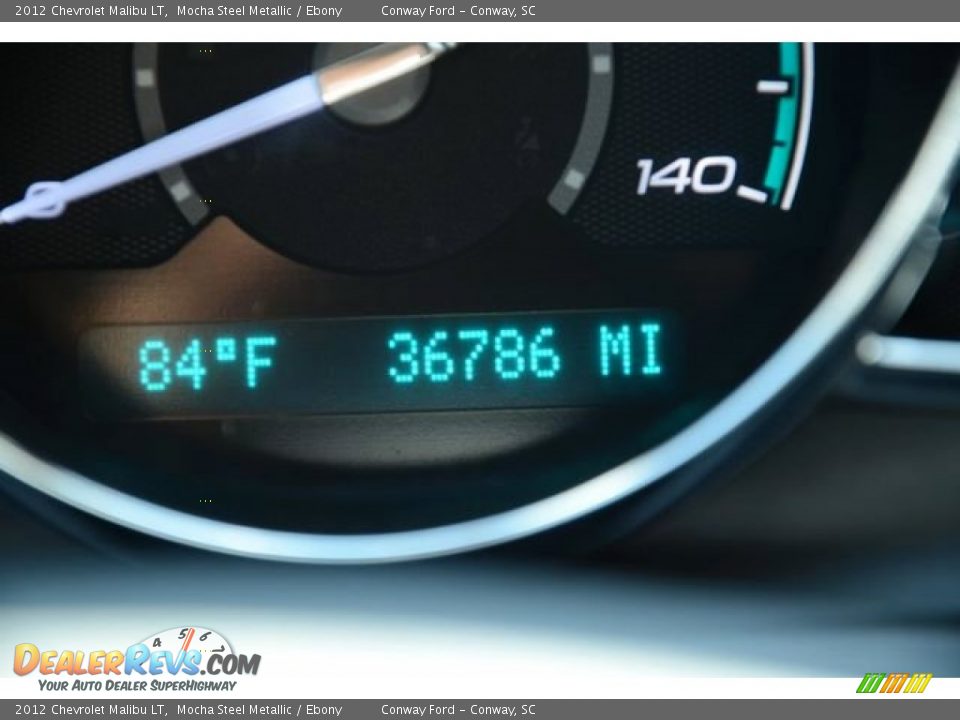 2012 Chevrolet Malibu LT Mocha Steel Metallic / Ebony Photo #24