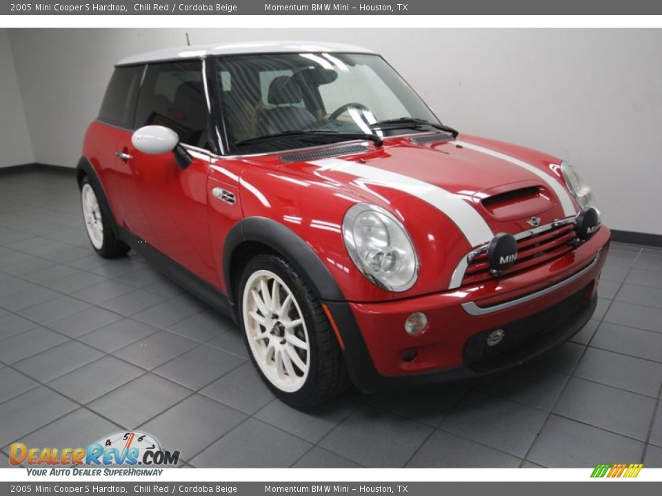 2005 Mini Cooper S Hardtop Chili Red / Cordoba Beige Photo #1