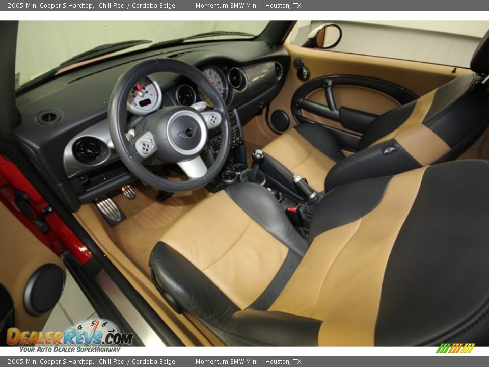 Cordoba Beige Interior - 2005 Mini Cooper S Hardtop Photo #13