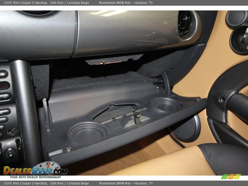 2005 Mini Cooper S Hardtop Chili Red / Cordoba Beige Photo #16