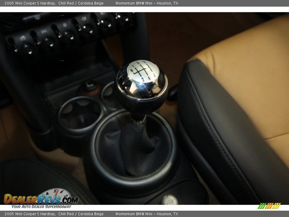 2005 Mini Cooper S Hardtop Chili Red / Cordoba Beige Photo #19