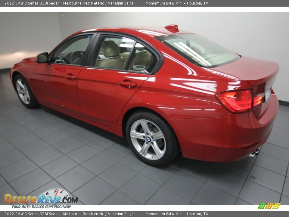 2012 BMW 3 Series 328i Sedan Melbourne Red Metallic / Venetian Beige Photo #5