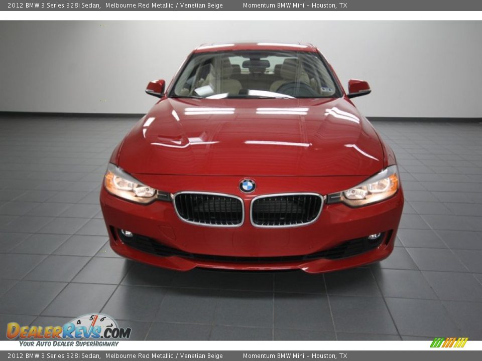 2012 BMW 3 Series 328i Sedan Melbourne Red Metallic / Venetian Beige Photo #6