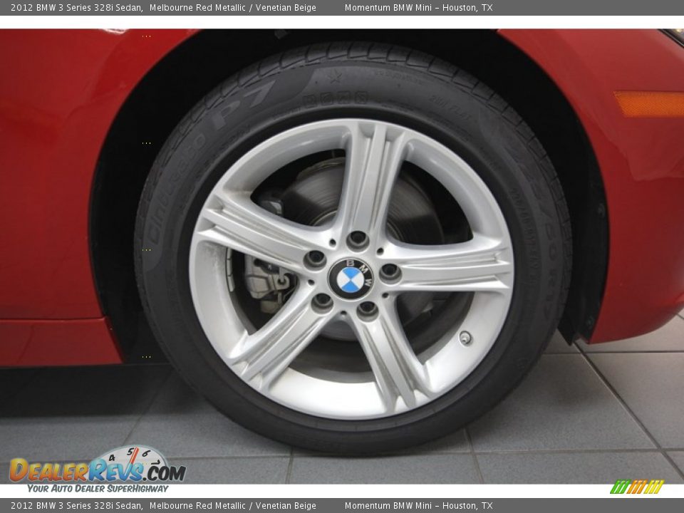 2012 BMW 3 Series 328i Sedan Melbourne Red Metallic / Venetian Beige Photo #9
