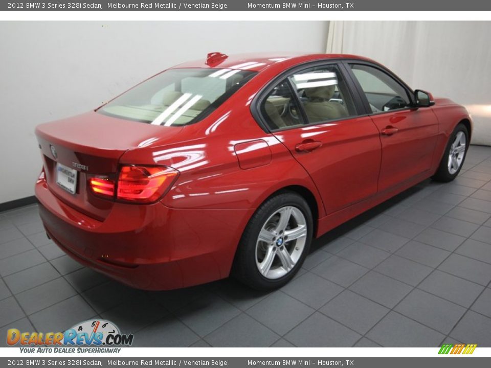 2012 BMW 3 Series 328i Sedan Melbourne Red Metallic / Venetian Beige Photo #10