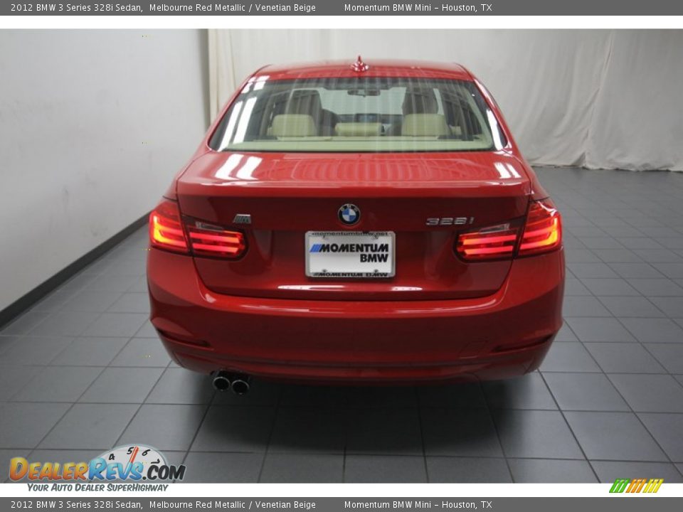 2012 BMW 3 Series 328i Sedan Melbourne Red Metallic / Venetian Beige Photo #11