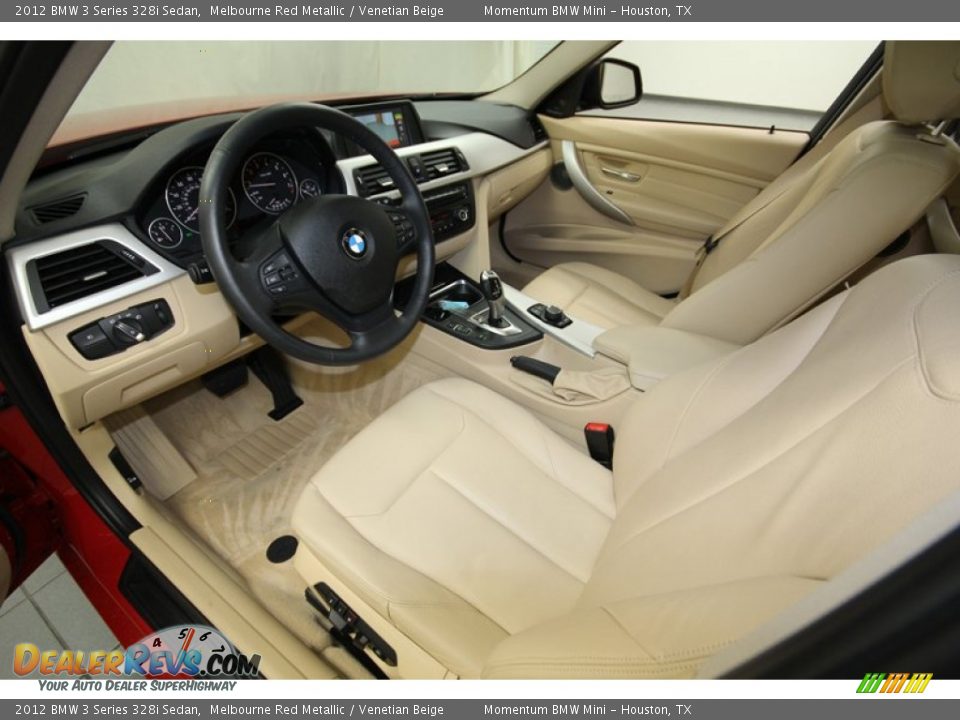 2012 BMW 3 Series 328i Sedan Melbourne Red Metallic / Venetian Beige Photo #12