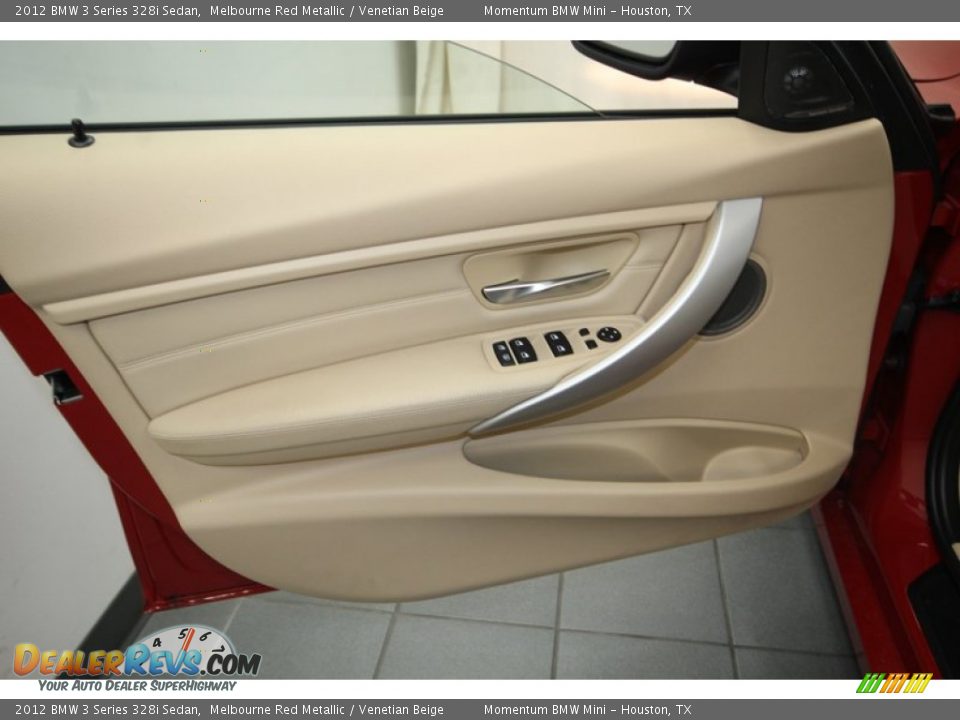 2012 BMW 3 Series 328i Sedan Melbourne Red Metallic / Venetian Beige Photo #14