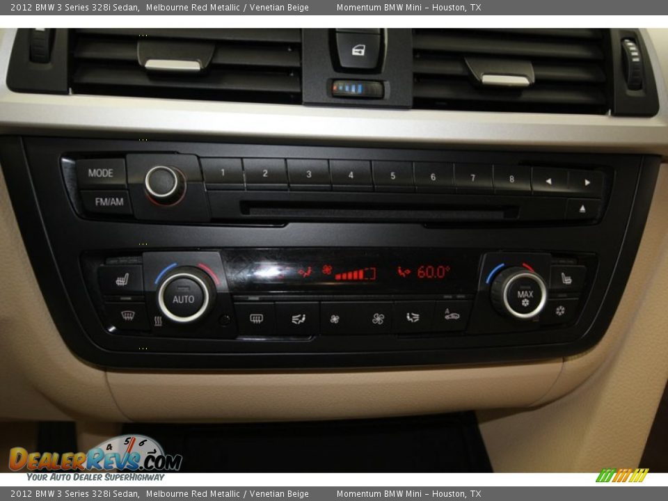 2012 BMW 3 Series 328i Sedan Melbourne Red Metallic / Venetian Beige Photo #22