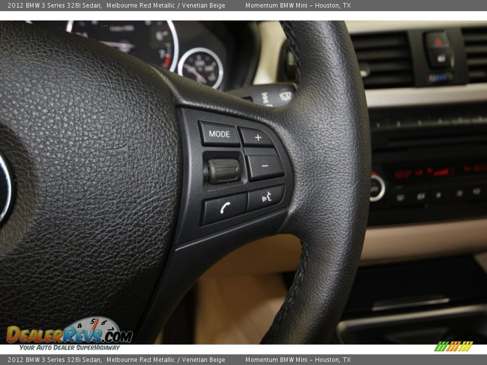 2012 BMW 3 Series 328i Sedan Melbourne Red Metallic / Venetian Beige Photo #27