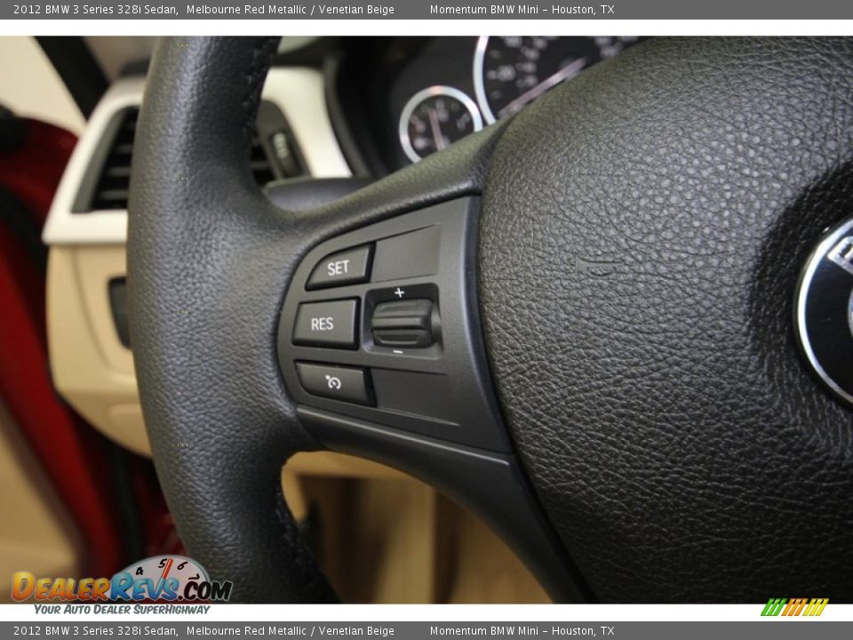 2012 BMW 3 Series 328i Sedan Melbourne Red Metallic / Venetian Beige Photo #28