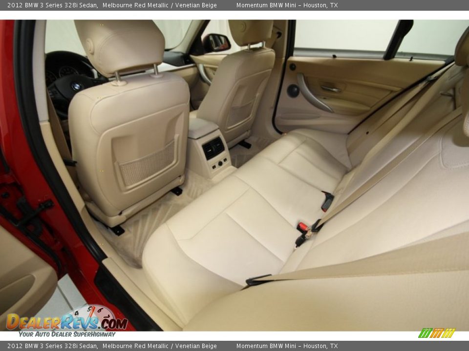 2012 BMW 3 Series 328i Sedan Melbourne Red Metallic / Venetian Beige Photo #30