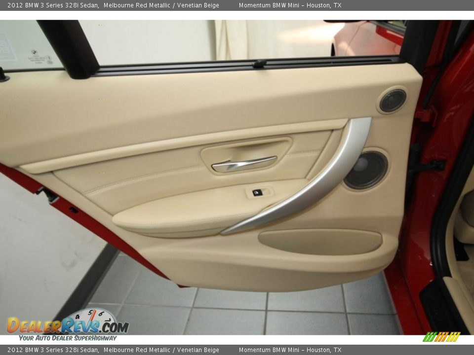 2012 BMW 3 Series 328i Sedan Melbourne Red Metallic / Venetian Beige Photo #31