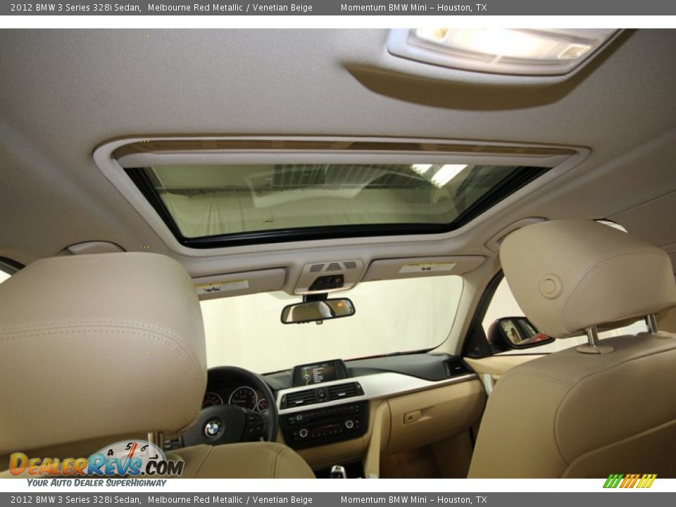 2012 BMW 3 Series 328i Sedan Melbourne Red Metallic / Venetian Beige Photo #33