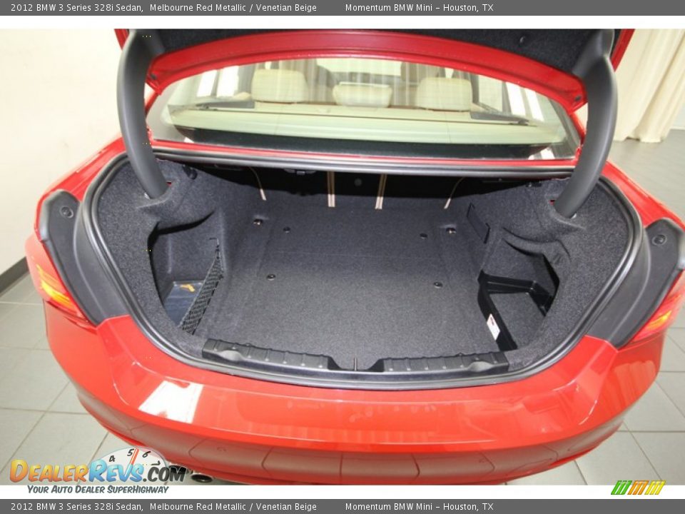 2012 BMW 3 Series 328i Sedan Melbourne Red Metallic / Venetian Beige Photo #35