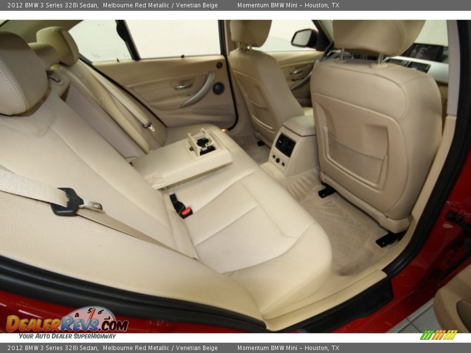 2012 BMW 3 Series 328i Sedan Melbourne Red Metallic / Venetian Beige Photo #36