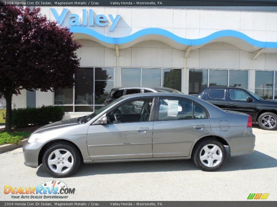 2004 Honda Civic EX Sedan Magnesium Metallic / Gray Photo #2