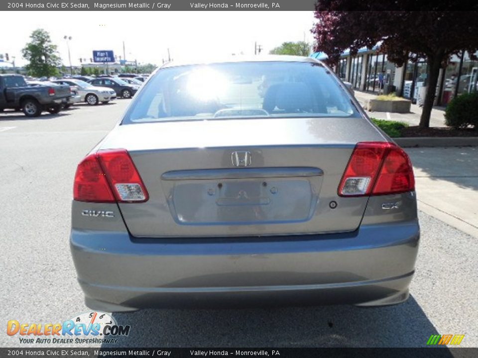 2004 Honda Civic EX Sedan Magnesium Metallic / Gray Photo #4