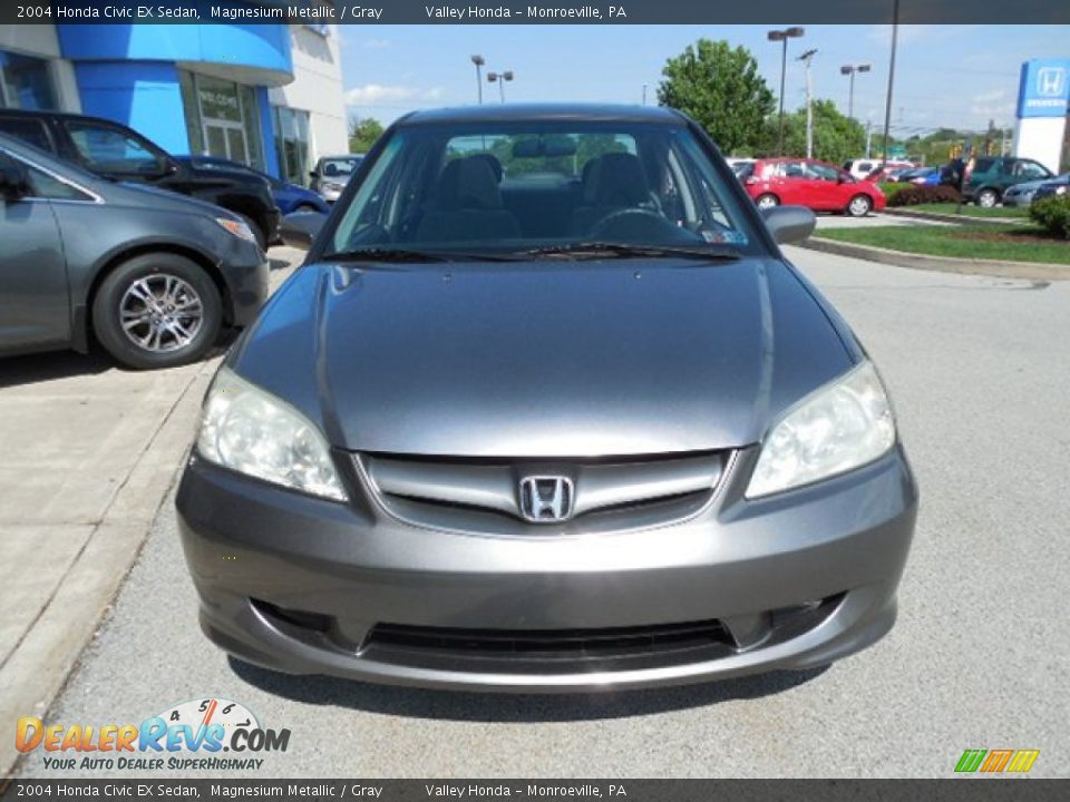 2004 Honda Civic EX Sedan Magnesium Metallic / Gray Photo #6