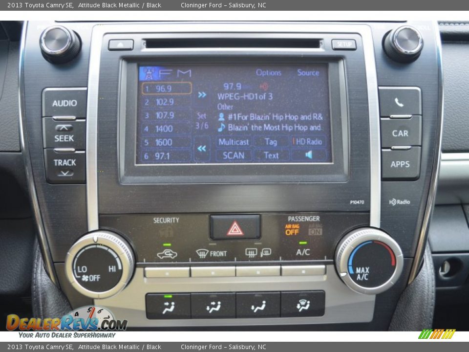 2013 Toyota Camry SE Attitude Black Metallic / Black Photo #12