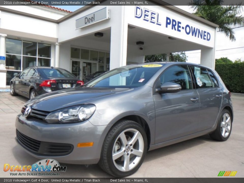 2010 Volkswagen Golf 4 Door United Gray Metallic / Titan Black Photo #1