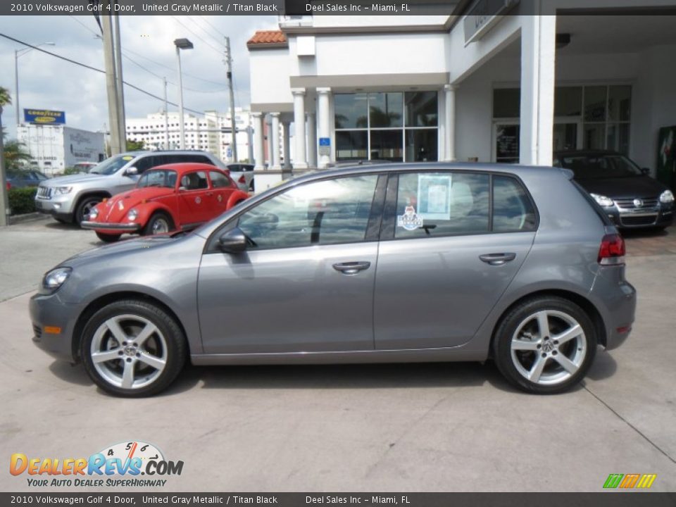 2010 Volkswagen Golf 4 Door United Gray Metallic / Titan Black Photo #2